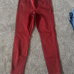 Liverpool Jeans Company Red Straight Leg Jeans